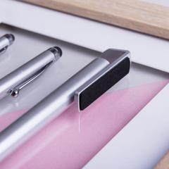 Vue Stylo Support Finex de couleur gris| Krokrodeal