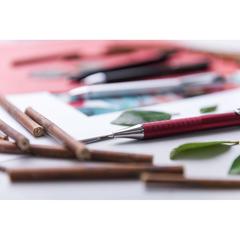 Vue Stylo Malko de couleur gris| Krokrodeal