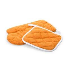 Vue Set Cuisine Leston de couleur orange| Krokrodeal