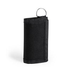 Vue Porte-Clés Porte Monnaie Motok de couleur noir| Krokrodeal