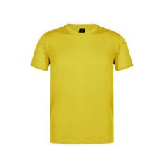 Vue T-Shirt Adulte Tecnic Rox de couleur jaune| Krokrodeal