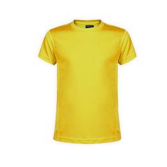 Vue T-Shirt Enfant Tecnic Rox de couleur jaune| Krokrodeal