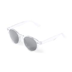 Vue Lunettes de Soleil Nixtu de couleur blanc| Krokrodeal