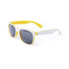 Vue Lunettes de Soleil Saimon de couleur jaune| Krokrodeal