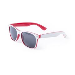 Vue Lunettes de Soleil Saimon de couleur rouge| Krokrodeal