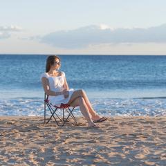 Vue Chaise Flentul de couleur bleu| Krokrodeal