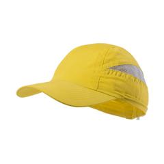 Vue Casquette Laimbur de couleur jaune| Krokrodeal