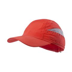 Vue Casquette Laimbur de couleur rouge| Krokrodeal