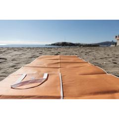 Vue Natte de Plage Buren de couleur bleu| Krokrodeal