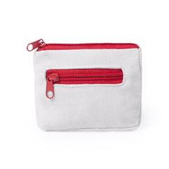 Vue Porte Monnaie Rultex de couleur rouge| Krokrodeal
