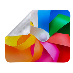 Vue Tapis Souris Serfat de couleur blanc| Krokrodeal