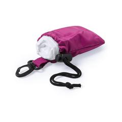 Vue Poncho Domin de couleur rose| Krokrodeal