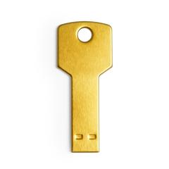 Vue Clé USB Fixing 16GB de couleur jaune| Krokrodeal