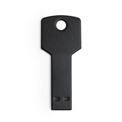 Vue Clé USB Fixing 16GB de couleur noir| Krokrodeal