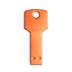 Vue Clé USB Fixing 16GB de couleur orange| Krokrodeal