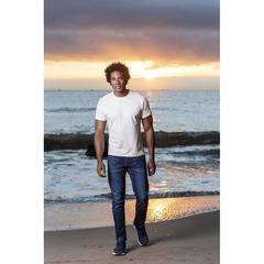 Vue générale T-Shirt Adulte Blanc "keya" MC130 | Krokrodeal