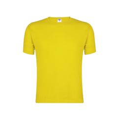 Vue T-Shirt Adulte Couleur "keya" MC150 de couleur jaune| Krokrodeal