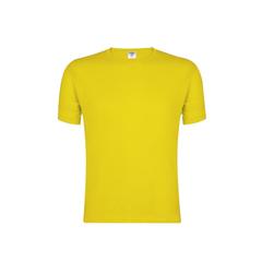 Vue T-Shirt Adulte Couleur "keya" MC180 de couleur jaune| Krokrodeal