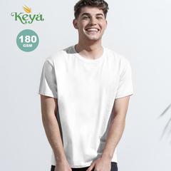 Vue générale T-Shirt Adulte Blanc "keya" MC180-OE | Krokrodeal