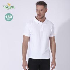 Vue générale Polo Adulte Blanc "keya" MPS180 | Krokrodeal