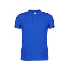 Vue Polo Adulte Couleur "keya" MPS180 de couleur bleu| Krokrodeal