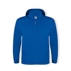 Vue Sweat-Shirt à Capuche + Crémaillère Adulte "keya" SWZ280 de couleur bleu| Krokrodeal