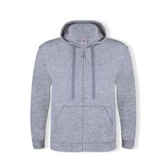 Vue Sweat-Shirt à Capuche + Crémaillère Adulte "keya" SWZ280 de couleur gris| Krokrodeal
