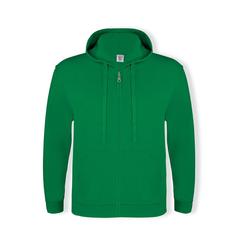 Vue Sweat-Shirt à Capuche + Crémaillère Adulte "keya" SWZ280 de couleur vert| Krokrodeal