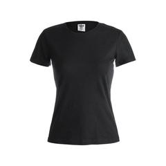 Vue T-Shirt Femme Couleur "keya" WCS150 de couleur noir| Krokrodeal