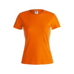 Vue T-Shirt Femme Couleur "keya" WCS150 de couleur orange| Krokrodeal