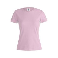 Vue T-Shirt Femme Couleur "keya" WCS150 de couleur rose| Krokrodeal
