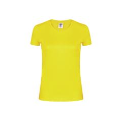 Vue T-Shirt Femme Couleur "keya" WCS180 de couleur jaune| Krokrodeal