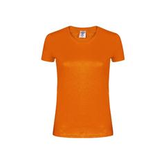 Vue T-Shirt Femme Couleur "keya" WCS180 de couleur orange| Krokrodeal
