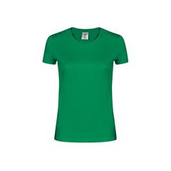 Vue T-Shirt Femme Couleur "keya" WCS180 de couleur vert| Krokrodeal