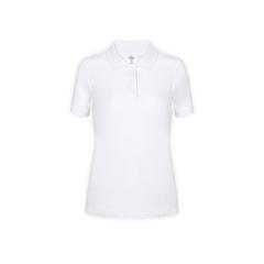 Vue Polo Femme Blanc "keya" WPS180 de couleur blanc| Krokrodeal
