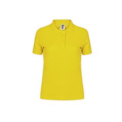 Vue Polo Femme Couleur "keya" WPS180 de couleur jaune| Krokrodeal