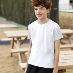 Vue générale T-Shirt Enfant Blanc "keya" YC150 | Krokrodeal