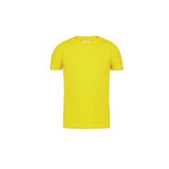 Vue T-Shirt Enfant Couleur "keya" YC150 de couleur jaune| Krokrodeal