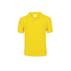 Vue Polo Enfant Couleur "keya" YPS180 de couleur jaune| Krokrodeal