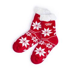 Vue Chaussette Camiz de couleur rouge| Krokrodeal