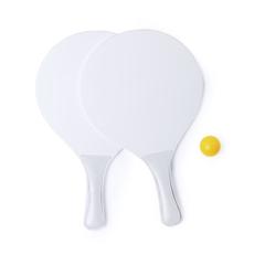 Vue Raquette Plage Kongal de couleur blanc| Krokrodeal
