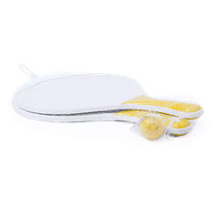 Vue Raquette Plage Kongal de couleur blanc| Krokrodeal