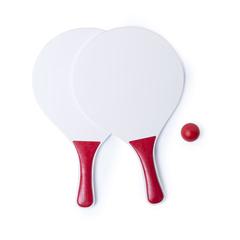 Vue Raquette Plage Kongal de couleur rouge| Krokrodeal
