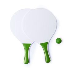 Vue Raquette Plage Kongal de couleur vert| Krokrodeal