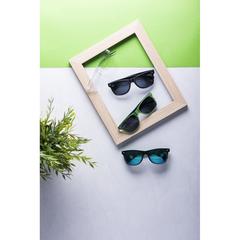Vue Lunettes de Soleil Leychan de couleur bleu| Krokrodeal