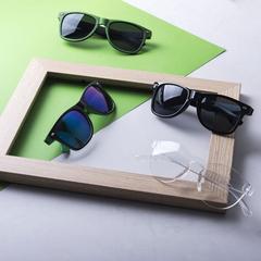 Vue Lunettes de Soleil Tunak de couleur bleu| Krokrodeal