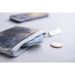 Vue Porte Monnaie Faudok de couleur gris| Krokrodeal