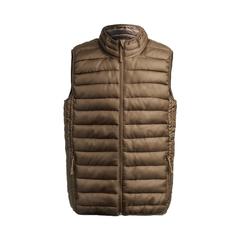 Vue Gilet Belsan de couleur marron| Krokrodeal