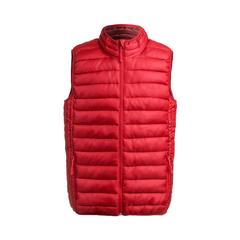 Vue Gilet Belsan de couleur rouge| Krokrodeal