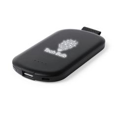 Vue Power Bank Simmon de couleur noir| Krokrodeal